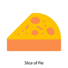 Slice of Pie icon vector illustration