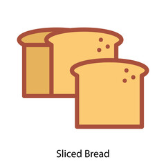 Sliced Bread icon vector illustration
