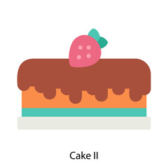 Cake II icon vector illustration