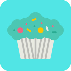 Muffin icon vector illustration