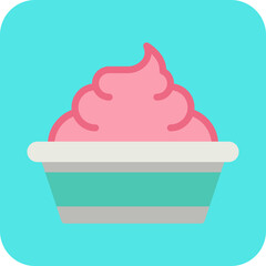 Whip Cream icon vector illustration