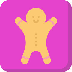 Gingerbread icon vector illustration