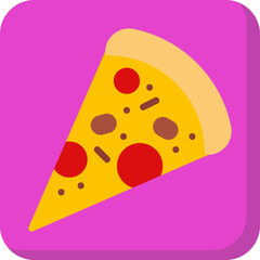 Slice of Pizza icon vector illustration