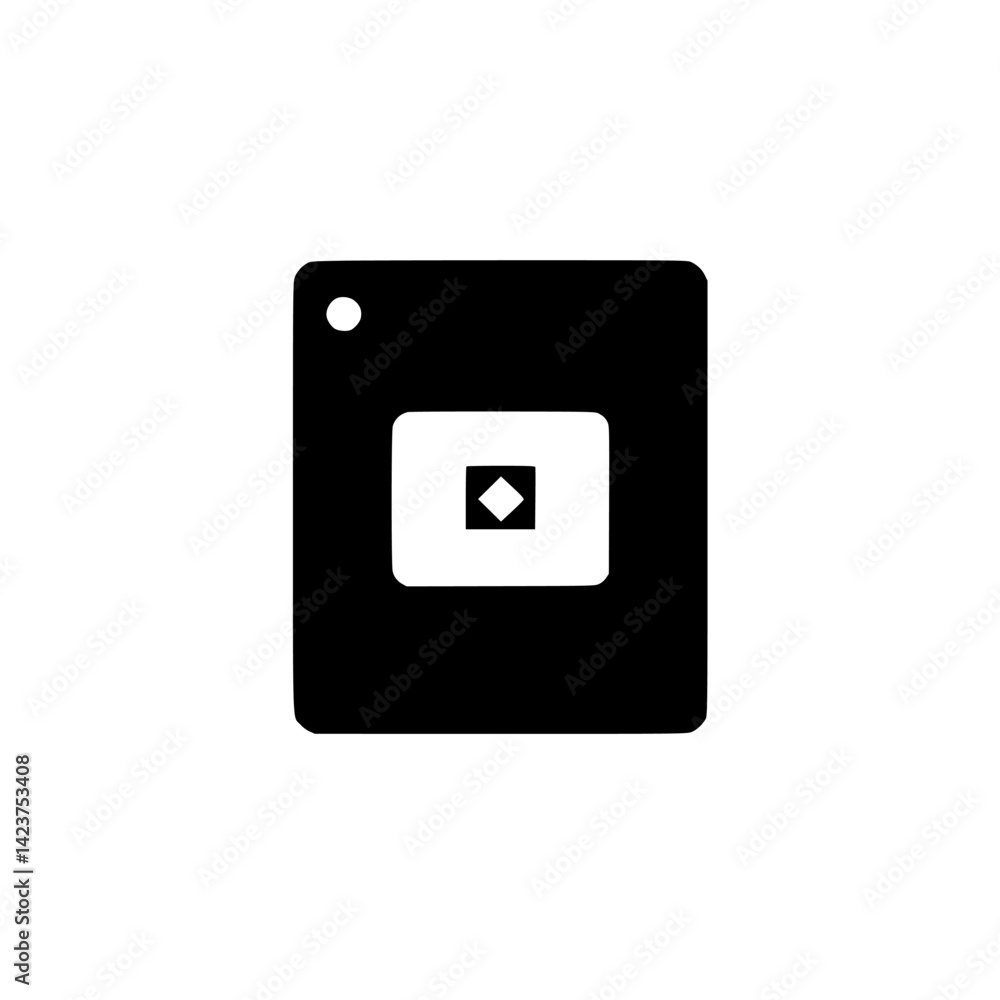 Poster modern icon set showcasing minimalist shapes for digital design projects and user interfaces