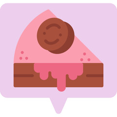 Slice of Cake I icon vector illustration