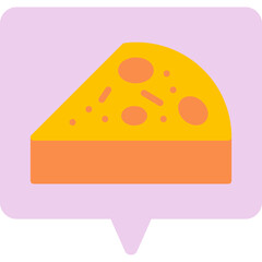 Slice of Pie icon vector illustration
