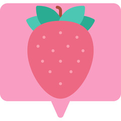 Strawberry icon vector illustration