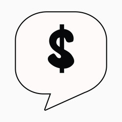 money  or financial chat illustration vector 