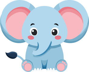 Obraz premium baby elephant cartoon