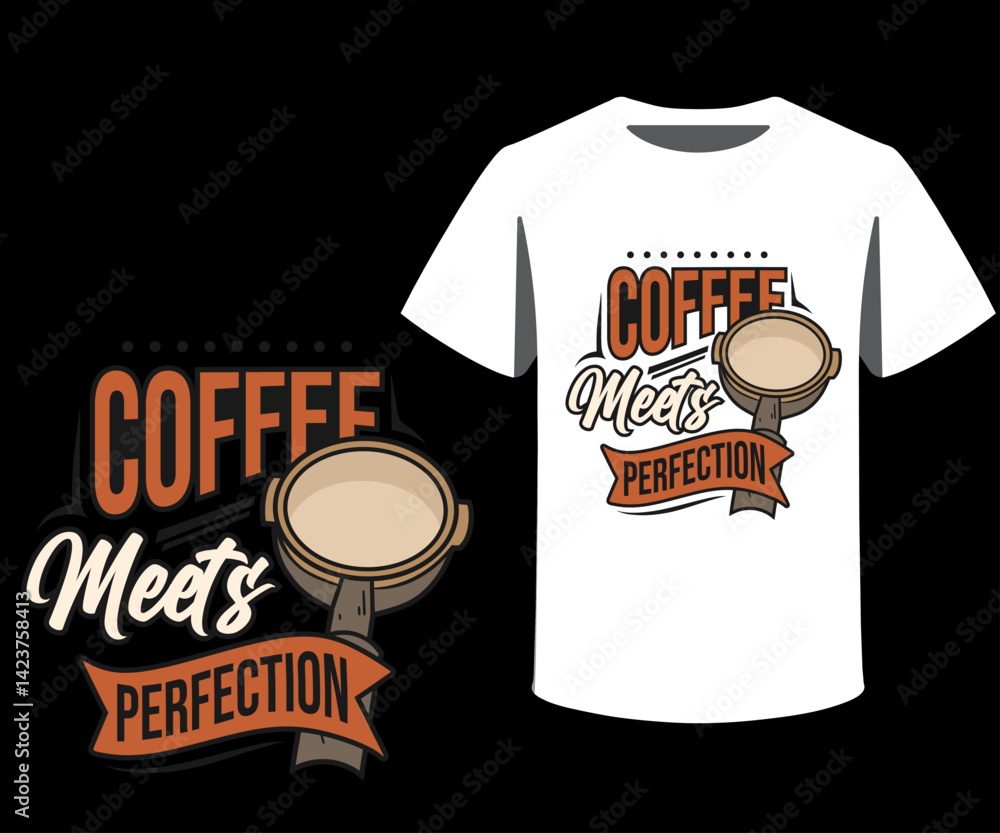 Fototapete typography and icon t-shirts design template with unique text