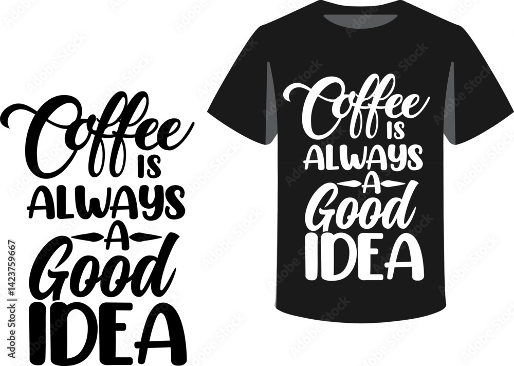 Fototapete typography and icon t-shirts design template with unique text