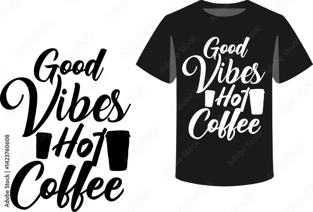 Fototapete typography and icon t-shirts design template with unique text
