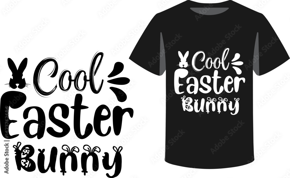 Fototapete typography and icon t-shirts design template with unique text