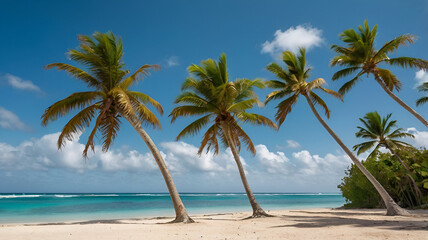 Fototapeta premium palm tree on the beach