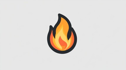 burning fire sign