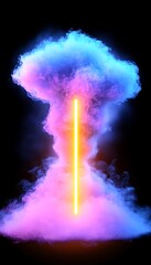 Neon Cloud Explosion