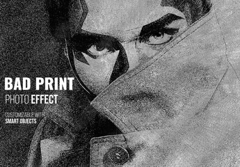 Bad Print Grunge Photo Effect