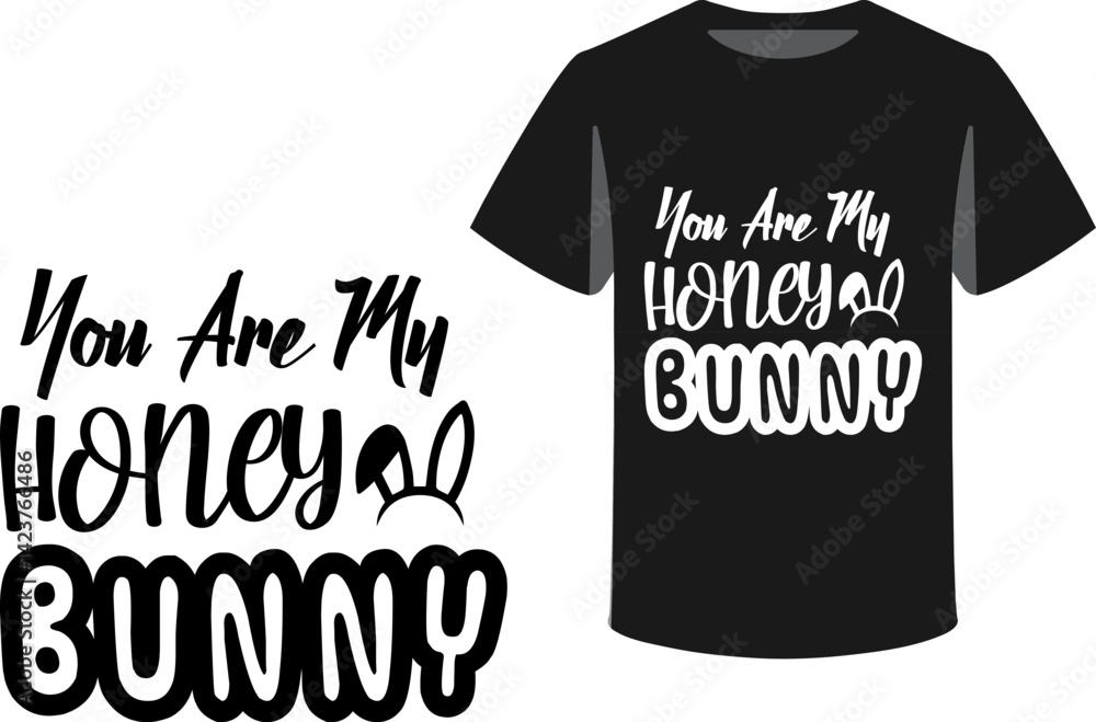 Fototapete typography and icon t-shirts design template with unique text