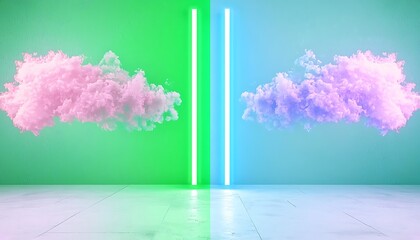 Neon Cloud Room Scene