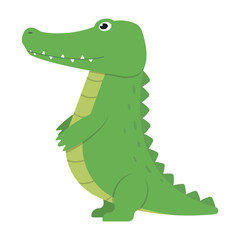 A cute cartoon alligator illustration designed to delight both children and adults