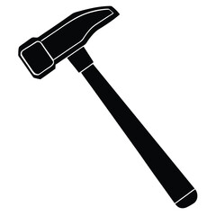 isolated ball peen hammer on white background