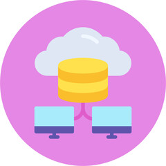 Cloud Storage icon vector illustration