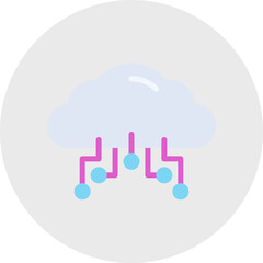 Cloud Service icon vector illustration