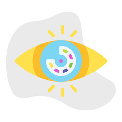 Visualization icon vector illustration