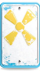 Radioactive Sign, Isolated