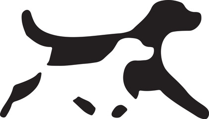 The dog simple icon. Vector ICON all icon Viktor,.