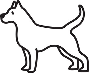 Obraz premium The dog simple icon. Vector ICON all icon Viktor,.