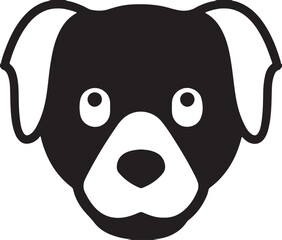 The dog simple icon. Vector ICON all icon Viktor,.