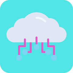 Cloud Service icon vector illustration