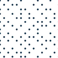 Minimalist Dark Blue Circle Pattern on White Background.