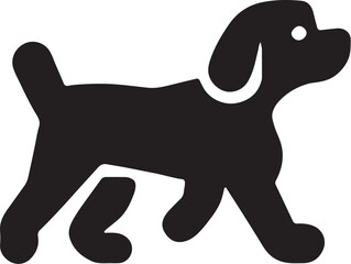 The dog simple icon. Vector ICON all icon Viktor