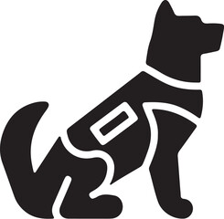 The dog simple icon. Vector ICON all icon Viktor