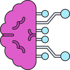 Artificial Intelligence icon vector illustration