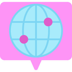 Globality icon vector illustration