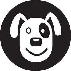 The dog simple icon. Vector ICON all icon Viktor