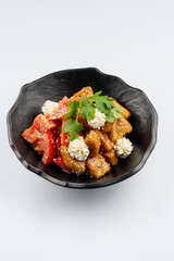 Hearty and delicious salad with spices