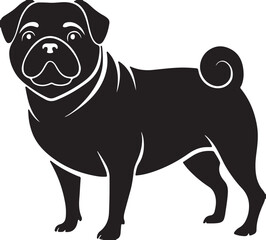 The dog simple icon. Vector ICON all icon Viktor