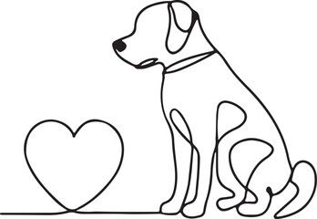 The dog simple icon. Vector ICON all icon Viktor