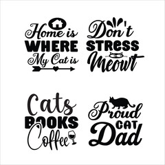 T-shirts typography set design 