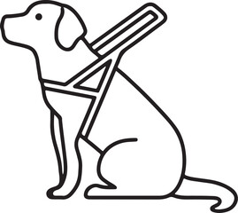 The dog simple icon. Vector ICON all icon Viktor.