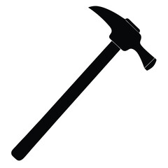 isolated hammer on white background