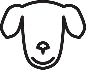 The dog simple icon. Vector ICON all icon Viktor.