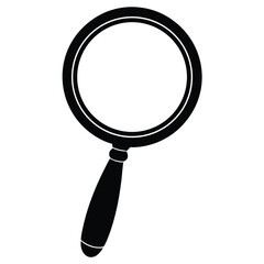 isolated inspection mirror on white background