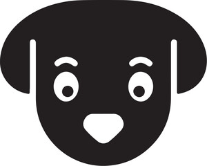 The dog simple icon. Vector ICON all icon Viktor.