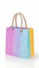 Rainbow Tote Bag on White