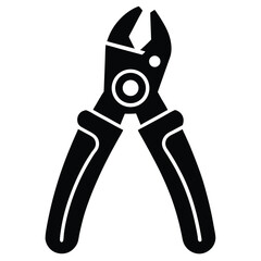 isolated locking pliers on white background